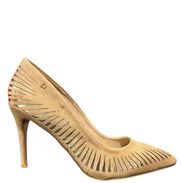 UNA HEALY LDS HIGH HEEL COURT SHOE - CREAM